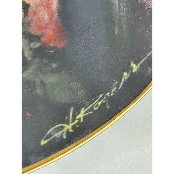 The Proposal Gone With The Wind Year 1988 Fine China 8 1/2" Wall Decor Plate Vtg - Picture 10 of 13